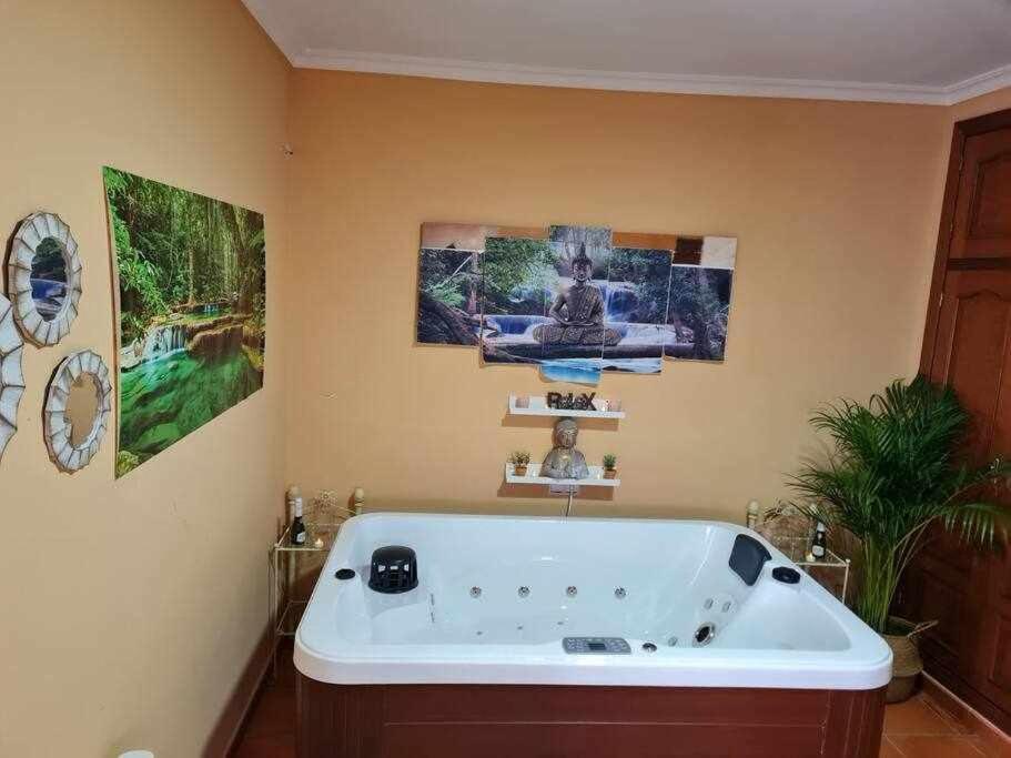 Casa Rural Con Jacuzzi, Sauna, Barbacoa Y Barra Cabeza la Vaca Esterno foto