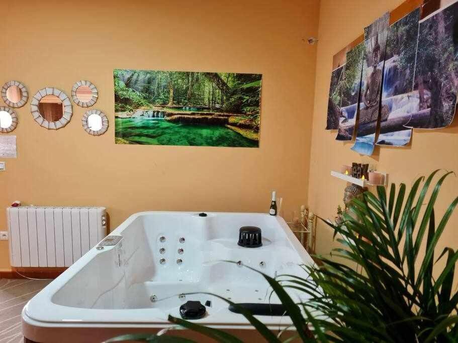 Casa Rural Con Jacuzzi, Sauna, Barbacoa Y Barra Cabeza la Vaca Esterno foto